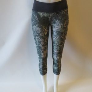 PRISMSPORT SNAKE PRINT DESIGN CAPRI LEGGINGS S *